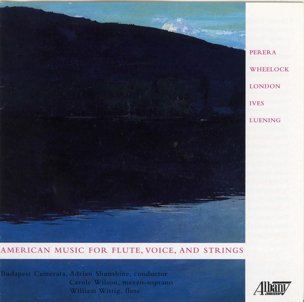 The cover of American Music for Flute, Voice, and Strings