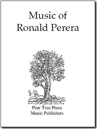 Music of Ronald Perera Pear Tree Press Cover