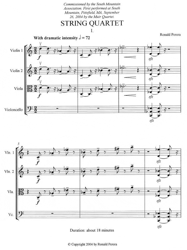 String Quartet sheet music